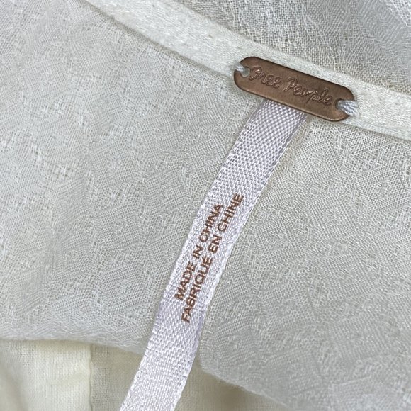 Free People 0 XS Ivory Neon Pink Dress Mini Short - Picture 5 of 6